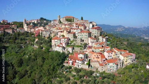Wallpaper Mural Vezzano Ligure hilltop village, La Spezia, Liguria, Italy Torontodigital.ca
