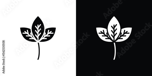 Basil icon symbol. simple design editable.