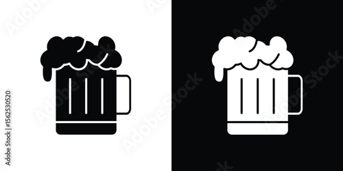 Beer icon symbol. simple design editable.
