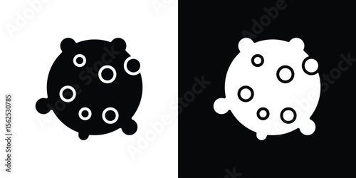Cancer icon symbol. simple design editable.