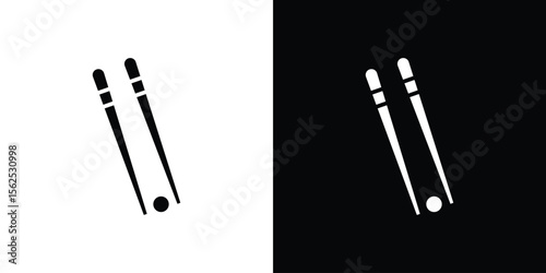 Chopsticks icon symbol. simple design editable.