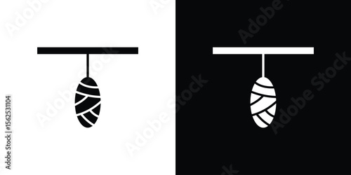 Cocoon icon symbol. simple design editable.