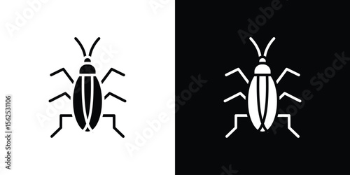 Cockroach icon symbol. simple design editable.
