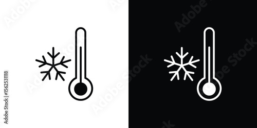 Cold icon symbol. simple design editable.