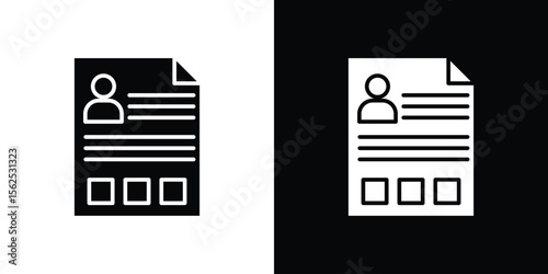 Criminal record icon symbol. simple design editable.