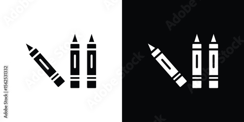 Crayon icon vector, Symbol, logo illustrations