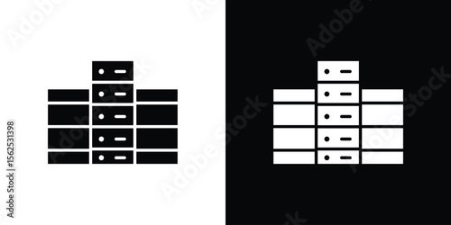 Data center icon symbol. simple design editable.