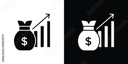 Fiscal policy icon symbol. simple design editable.