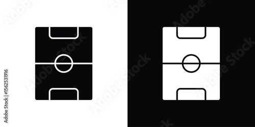 Football field icon symbol. simple design editable.