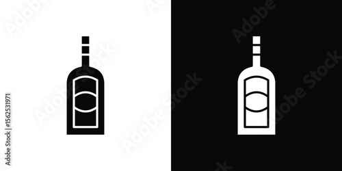 Gin icon symbol. simple design editable.