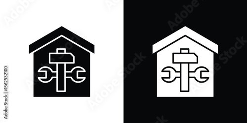 Home repair icon symbol. simple design editable.