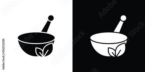 Herbal medicine icon symbol. simple design editable.