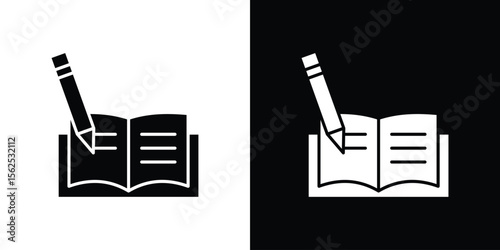Homework icon symbol. simple design editable.
