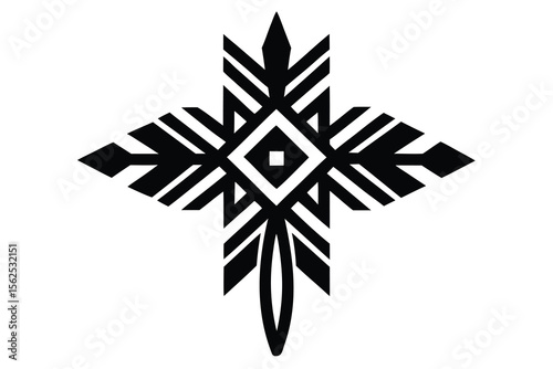 native american pattern vector illustration 