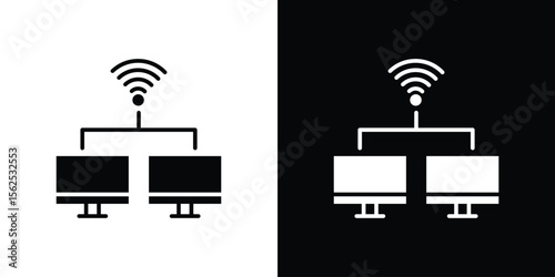 Local network icon symbol. simple design editable.