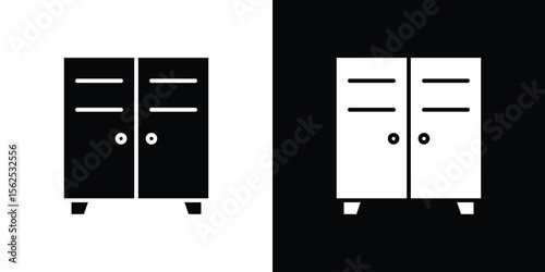 Locker icon symbol. simple design editable.