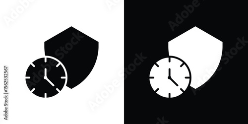 Long term icon symbol. simple design editable.