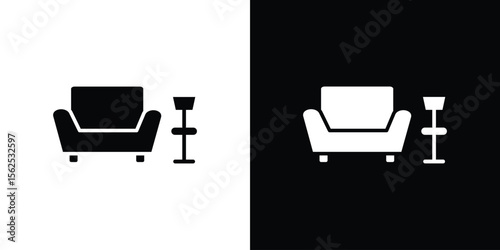 Lounge icon symbol. simple design editable.