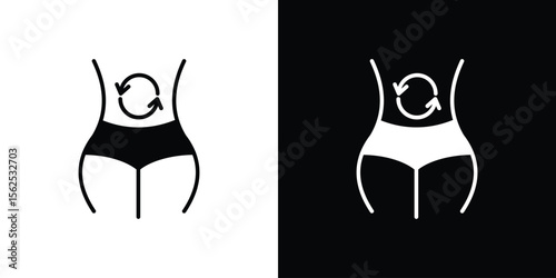 Metabolism icon symbol. simple design editable.