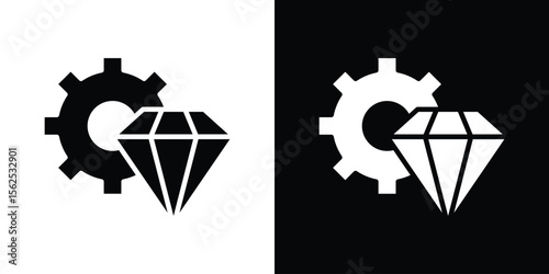 Operational excellence icon symbol. simple design editable.