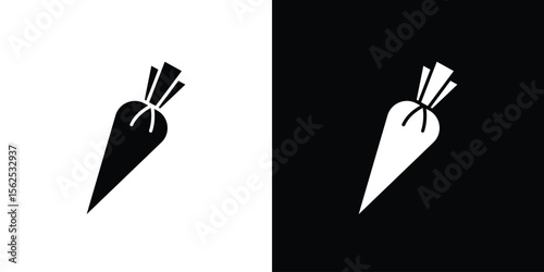 Pastry bag icon symbol. simple design editable.