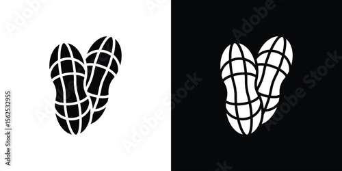 Peanut icon vector, Symbol, logo illustrations