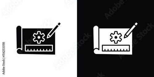 Prototyping icon symbol. simple design editable.
