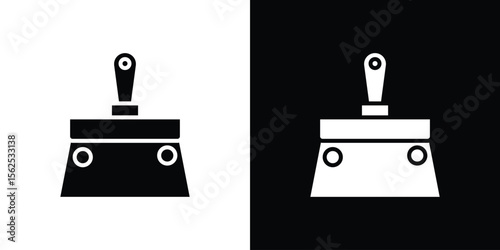 Putty knife icon symbol. simple design editable.