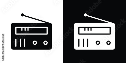 Radio icon vector, Symbol, logo illustrations