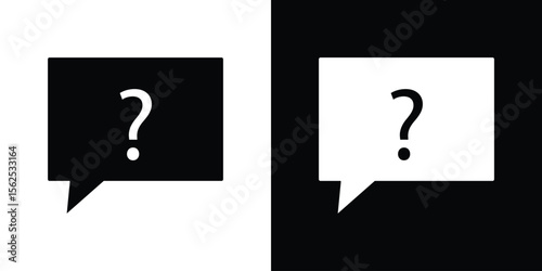 Question icon vector, Symbol, logo illustrations