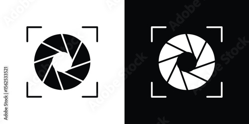 Shutter icon symbol. simple design editable.