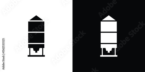 Silo icon symbol. simple design editable.