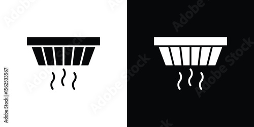 Smoke detector icon vector, Symbol, logo illustrations