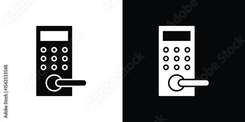Smart lock icon vector, Symbol, logo illustrations