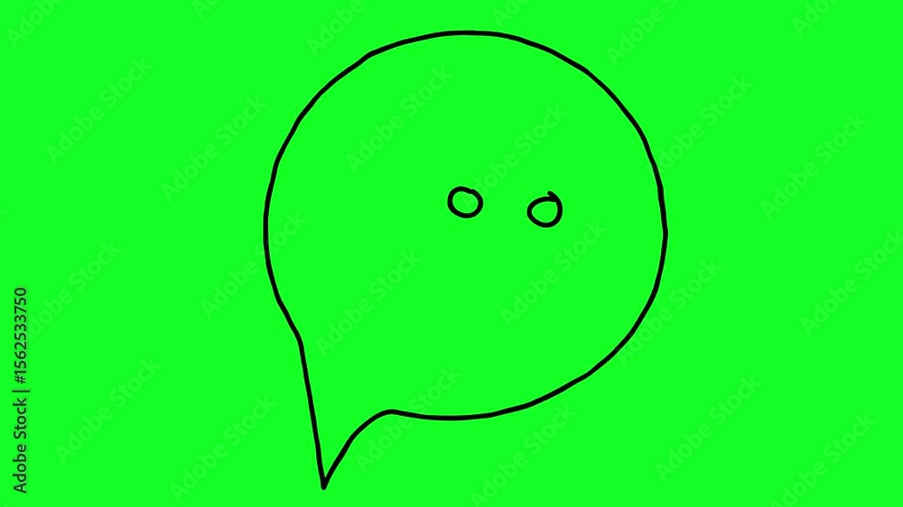 Simple hand-drawn icon graphic animation on a green background. Ideal for explainer videos, presentations, and creative edits. Green screen allows easy keying and integration into any project.