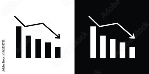 Stagflation icon symbol. simple design editable.