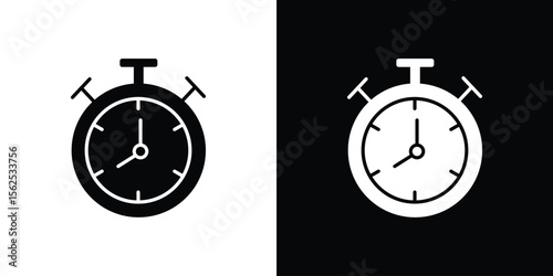 Stopwatch icon vector, Symbol, logo illustrations