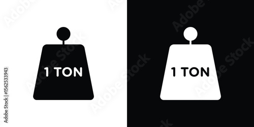 Tonne icon symbol. simple design editable.