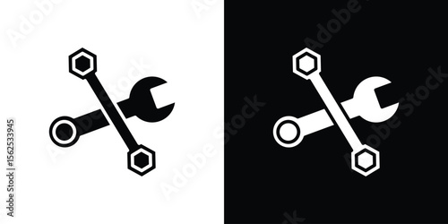Tools icon symbol. simple design editable.