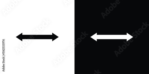 Two side icon symbol. simple design editable.