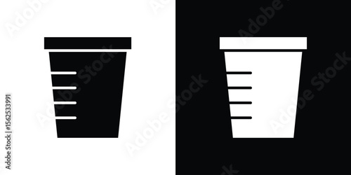Urine test icon symbol. simple design editable.