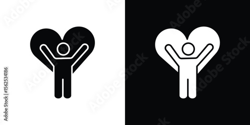 Wellness icon symbol. simple design editable.