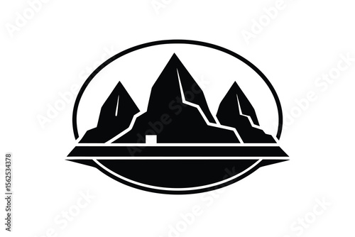 rocks park vector illustration 