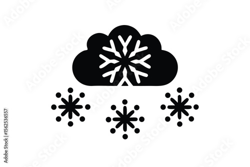 snowfall vector illustration 