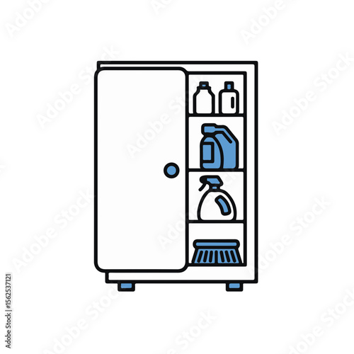 A Cleaning Cabinet.