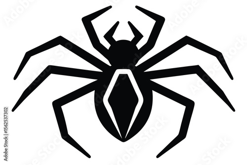 spider crawling vector illustration 