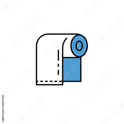 Simple roll of paper towel, clean and ready for use.