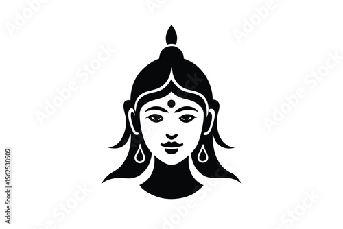 tilak on forehead vector illustration 