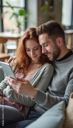Couple enjoying a cozy moment together