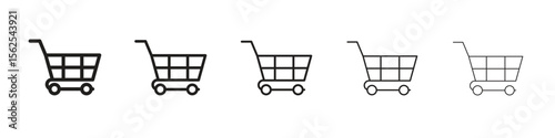 Cart icon vector, Symbol, logo illustrations